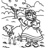Mary Had a Little Lamb, Drawing Mary Had A Little Lamb Coloring Pages: Drawing Mary Had a Little Lamb Coloring Pages