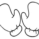 Mittens, Drawing Mittens Coloring Pages: Drawing Mittens Coloring Pages