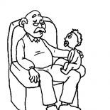 Grandfather, Grandfather Tell Me Stories Coloring Pages: Grandfather Tell Me Stories Coloring Pages