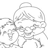 Grandmother, Laugh With My Grandmother Coloring Pages: Laugh with My Grandmother Coloring Pages
