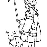 Mary Had a Little Lamb, Mary Had A Little Lamb And She Shepherds It Coloring Pages: Mary Had a Little Lamb and She Shepherds it Coloring Pages