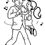 Grandfather, Me And My Grandfather Dance Coloring Pages: Me and My Grandfather Dance Coloring Pages
