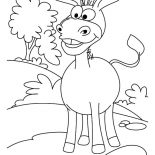 Mexican Donkey, Mexican Donkey Big Grin Coloring Pages: Mexican Donkey Big Grin Coloring Pages