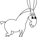 Mexican Donkey, Mexican Donkey Outline Coloring Pages: Mexican Donkey Outline Coloring Pages