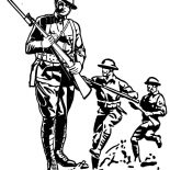 Military, Military Army Attack Coloring Pages: Military Army Attack Coloring Pages