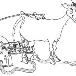 Milking Cow, Milking Cow Robot Coloring Pages: Milking Cow Robot Coloring Pages
