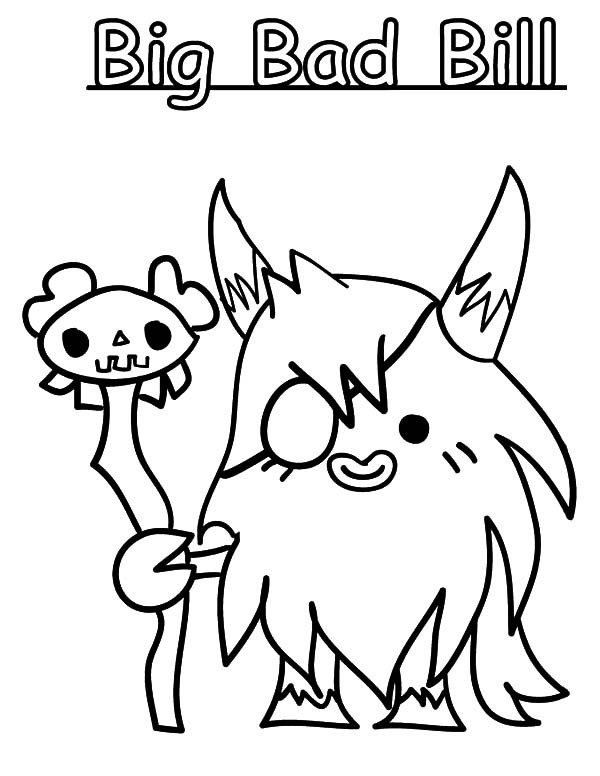 Moshi, : Moshi Monster Big Bad Bill Coloring Pages
