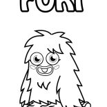 Moshi, One Tooth Furi Moshi Monster Coloring Pages: One Tooth Furi Moshi Monster Coloring Pages