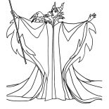 Maleficent, Powerfull Witch Maleficent Coloring Pages: Powerfull Witch Maleficent Coloring Pages