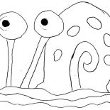 Gary, Preschooler Kid Draw Gary The Snail Coloring Pages: Preschooler Kid Draw Gary the Snail Coloring Pages