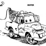 Mater, Sir Mater An Old Tow Car Coloring Pages: Sir Mater an Old Tow Car Coloring Pages