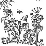 Garden, Sunny Day Garden Coloring Pages: Sunny Day Garden Coloring Pages
