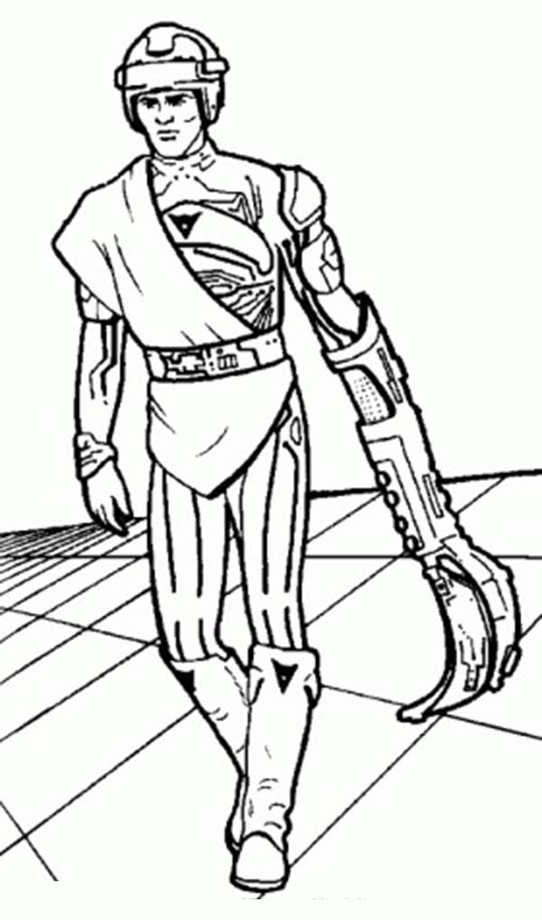 Tron, : The Young Kevin Flynn Tron Coloring Pages