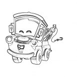 Tow Mater Flying Coloring Pages : Color Luna