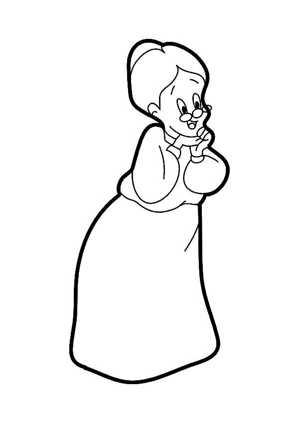 Grandmother, : Tweety Grandmother Coloring Pages