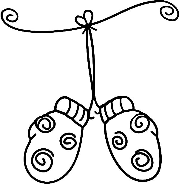 Mittens, : Water Tribe Mittens Coloring Pages