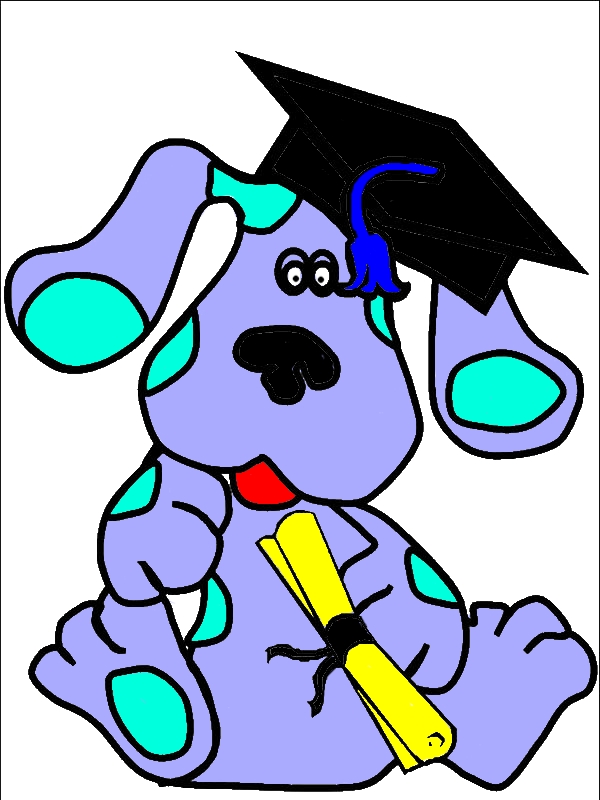 Blues Graduation Coloring Pages by years old Aurora M  Spence  