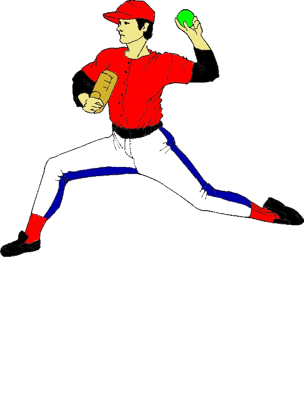 MLB Pitcher Pose Coloring Page by years old Larry N  Johnson  
