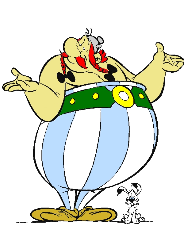 Obelix Dont Know Anything In The Adventure Of Asterix Coloring Page by years old Jennifer J  Byrd  