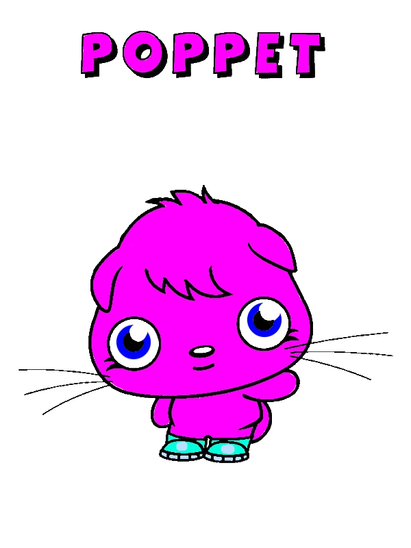 Poppet The Moshi Monster Coloring Pages by years old William B  Baker  