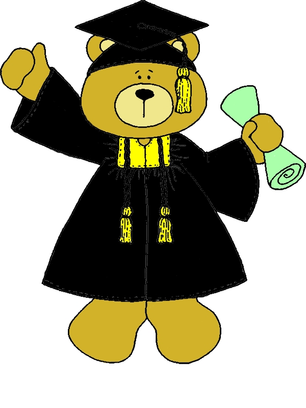 Smart Bear Graduation Coloring Pages by years old Marshall V  Santos  